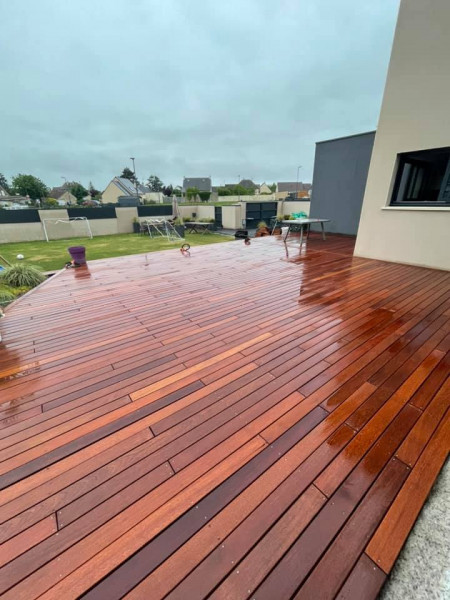 Terrasse en bois mesure à Feuguerolles-Bully